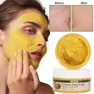 Fatazen 100ML Natural Turmeric Plant Extract Body Scrub, Moisturizing Brightening & Soothing Skin, Seasonal Rough & Flaky Skin Treatment