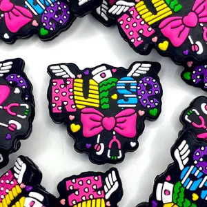 Not All Angels Have Wings, Some Have Scrubs Silicone Focal Beads - Healthcare Craft Beading Diy Jewelry Making