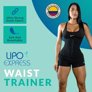 1703 Colombian Waist Trainer Cinturilla Corset Highly Breathable Fabic By Lipo Express Shapewear for Women corset training Compression Womenswear