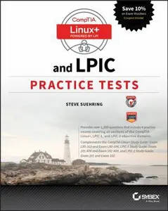 USED-Comptia Linux+ and LPIC Practice Tests: Exams LX0-103/LPIC-1 101-400, LX0-104/LPIC-1 102-400, LPIC-2 201, and LPIC-2 202 by Suehring, Steve (Paperback)