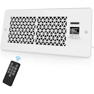 2 Pack/ 1 Pack Register Booster Fan for 4" x 10" Register Holes with Remote Control and Thermostat, 10-Speeds Floor Vent Fans Booster - Enhances AC Heating&Cooling Airflow, Quiet Air Duct Fan for Wall Ventilation Ventilator