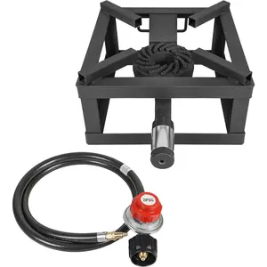 12" THE BLOCK BURNER Single  Outdoor Burner. 100,000 BTU  for Home Brewing, Camping, Tailgating, and More!