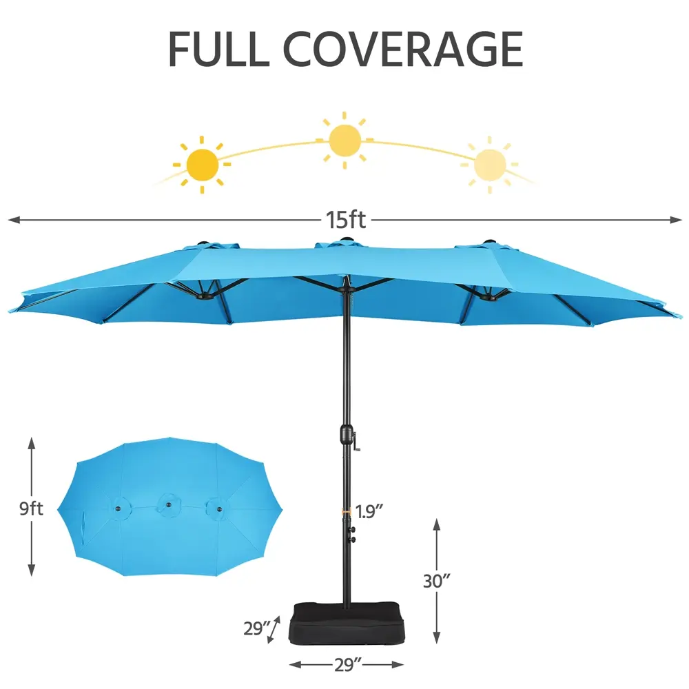 15FT-Sky Blue-Base Include