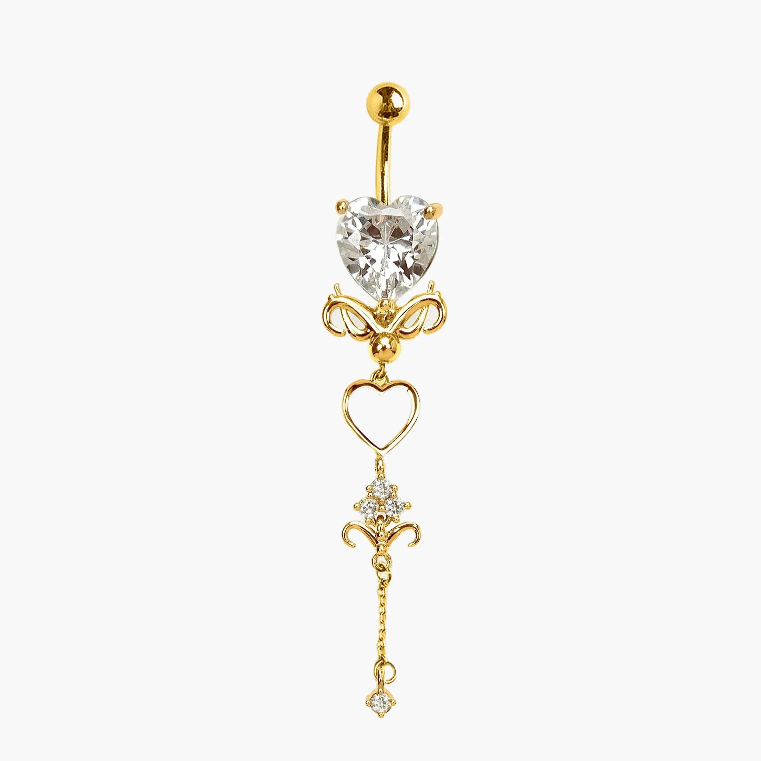 en route 18K Gold Plated Gold Dripping Belly Ring, Liquid Aesthetic Fluid Fluidity with Sleek Metallic Melting Silhouette, Unique Statement Piece Designed for Modern Outfits & Trendy Everyday Styling