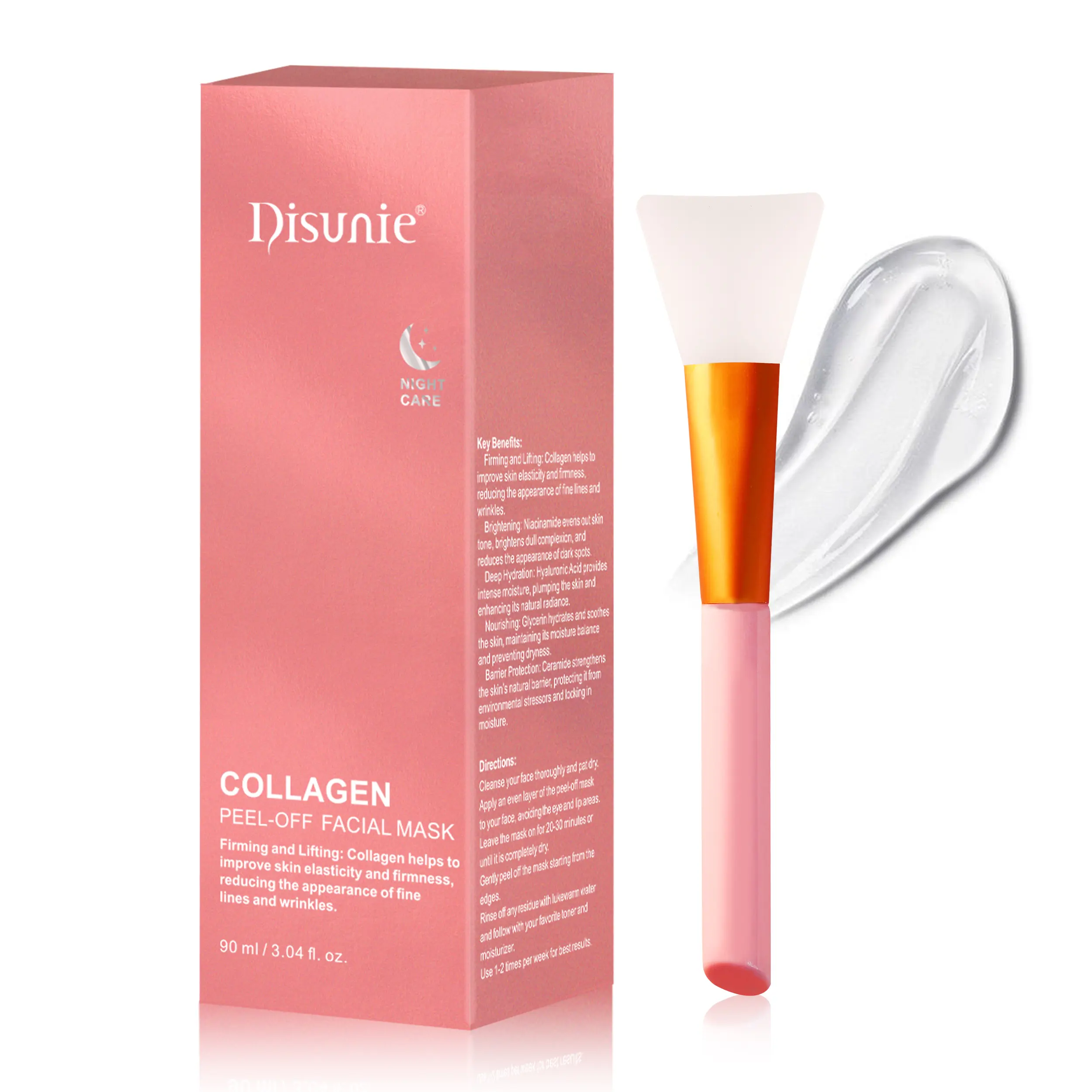 Disunie Lightweight Overnight Skin Repair Mask - Hydrating Moisturizer with Hyaluronic Acid, Deep Hydration, Soothing Sensitivity, Strengthening Barrier, Suitable for All Types