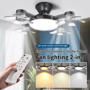 2-in-1 Drone style Ceiling Fan & Light with Remote