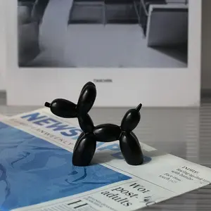 Modern Minimalist Balloon Dog Sculpture, Decorative Sculptures, Resin Collection Figurine, Home Decor, Indoor Outdoor Display, Contemporary Art Statue