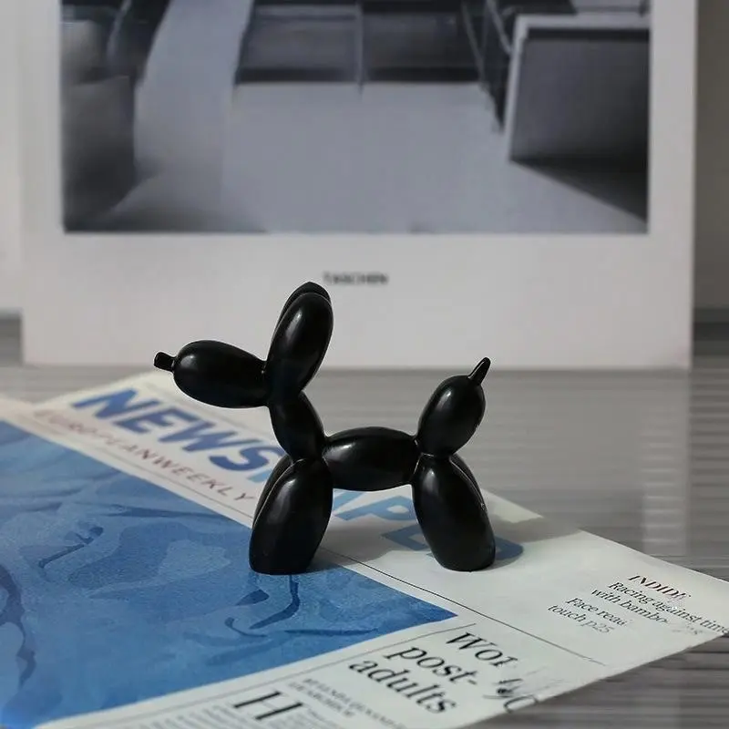 Modern Minimalist Balloon Dog Sculpture, Decorative Sculptures, Resin Collection Figurine, Home Decor, Modern Home Decoration, Indoor Outdoor Display, Contemporary Art Statue, Statue Figurines, Home Decor Accessory, Decorative Piece, Decoration Items