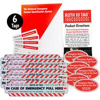 Family ROTH ID TAG Kit (6 ROTH ID TAGS)