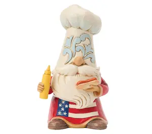 Jim Shore Heartwood Creek Patriotic Grilling Gnome Figurine