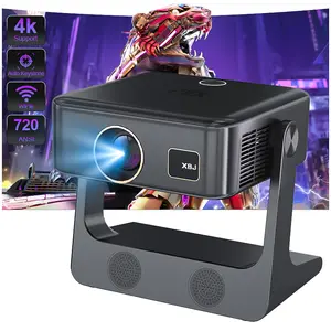 Mini Projector with WiFi and Bluetooth - Electric Focus & Auto Keystone Native 1080P Portable projector, Lisowod L02 Movie Phone Projector for Phone/Laptop/HDMI/TV Sticks