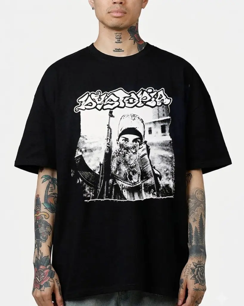 Dystopia Crust Punk Graphic T Shirt Gift For Fans Hardcore Music Tee