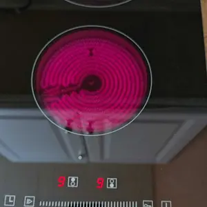 VEVOR Built in Electric Stove Top,  20 x 11.6 inch 2 Burners, 110V Glass Radiant Cooktop with Sensor Touch Control, Timer & Child Lock Included, 9 Power Levels for Simmer Steam Slow Cook Fry