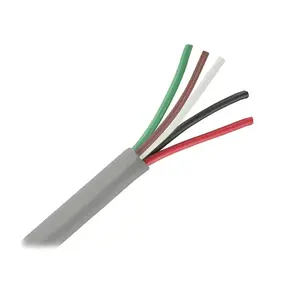 18/5 AWG Pacer Unshielded 5 Conductor Cable 25' Green Brown White Black Red