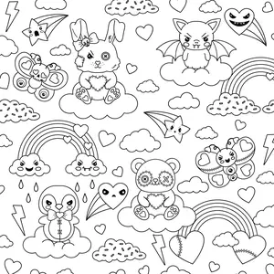 CREEPY CUTE LOVE COLORING BOOK: 30 SICKLY SWEET COLORING PAGES THAT YOU'LL LOVE TO COLOR! [Tradepaper]