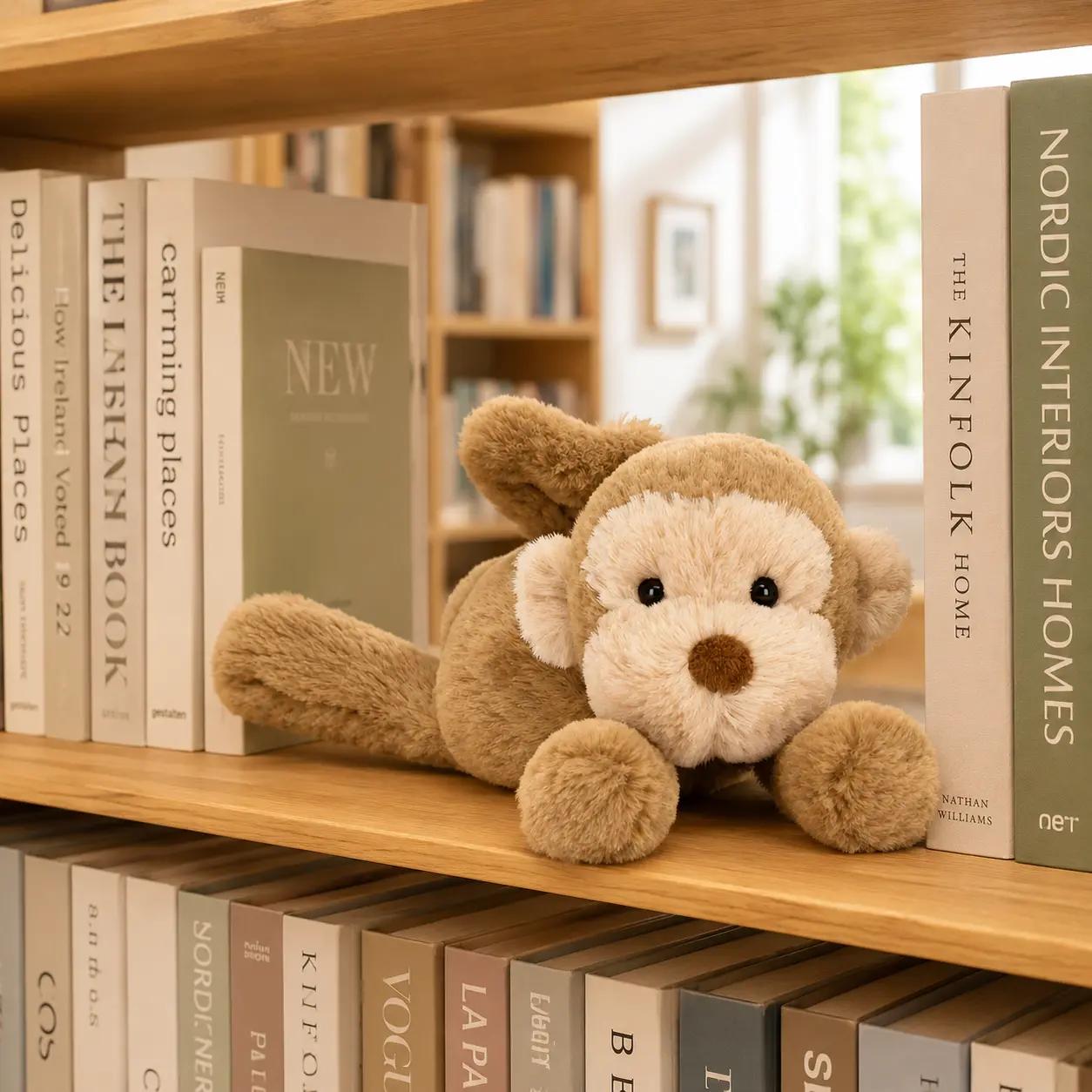 JELLYCAT Brown Monkey Stuffed Animal – Ultra Soft Plush Monkey Toy for Kids and Babies