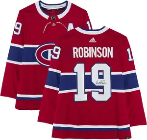Larry Robinson Montreal Canadiens Autographed Red Adidas Jersey - Fanatics Authentic Certified