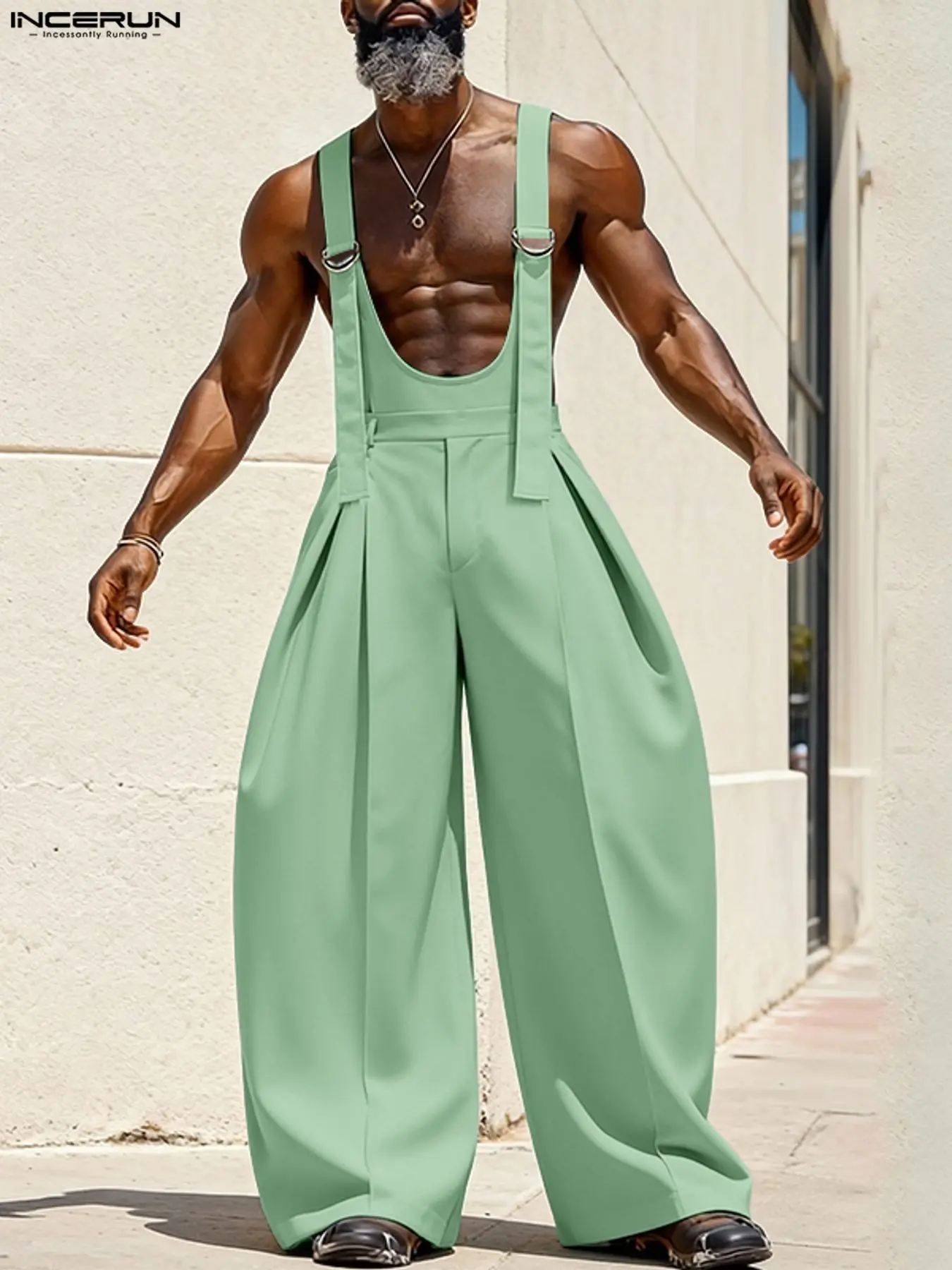 suspender pants - TikTok Shop