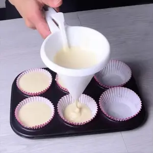 Adjustable Hand-held Baking Funnel Tools for Cream Batter Chocolate Liquid Dispenser Pastry Mold Cookie Cupcake Pancake Baking Tools