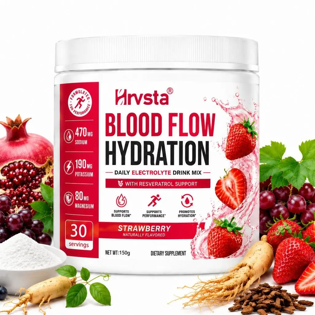 Resveratrol Electrolyte Hydration Mix | Promotes Blood Flow and Circulation | Contains Sea Salt, Coconut Water (Potassium), and Magnesium