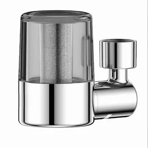 Faucet Water Filter, Swivel Sink Filtration System, Reduces 99% Chlorine, 528 Gallons Long Lasting, Easy Install for Pull-Out Kitchen & Bathroom Faucets, RV Use