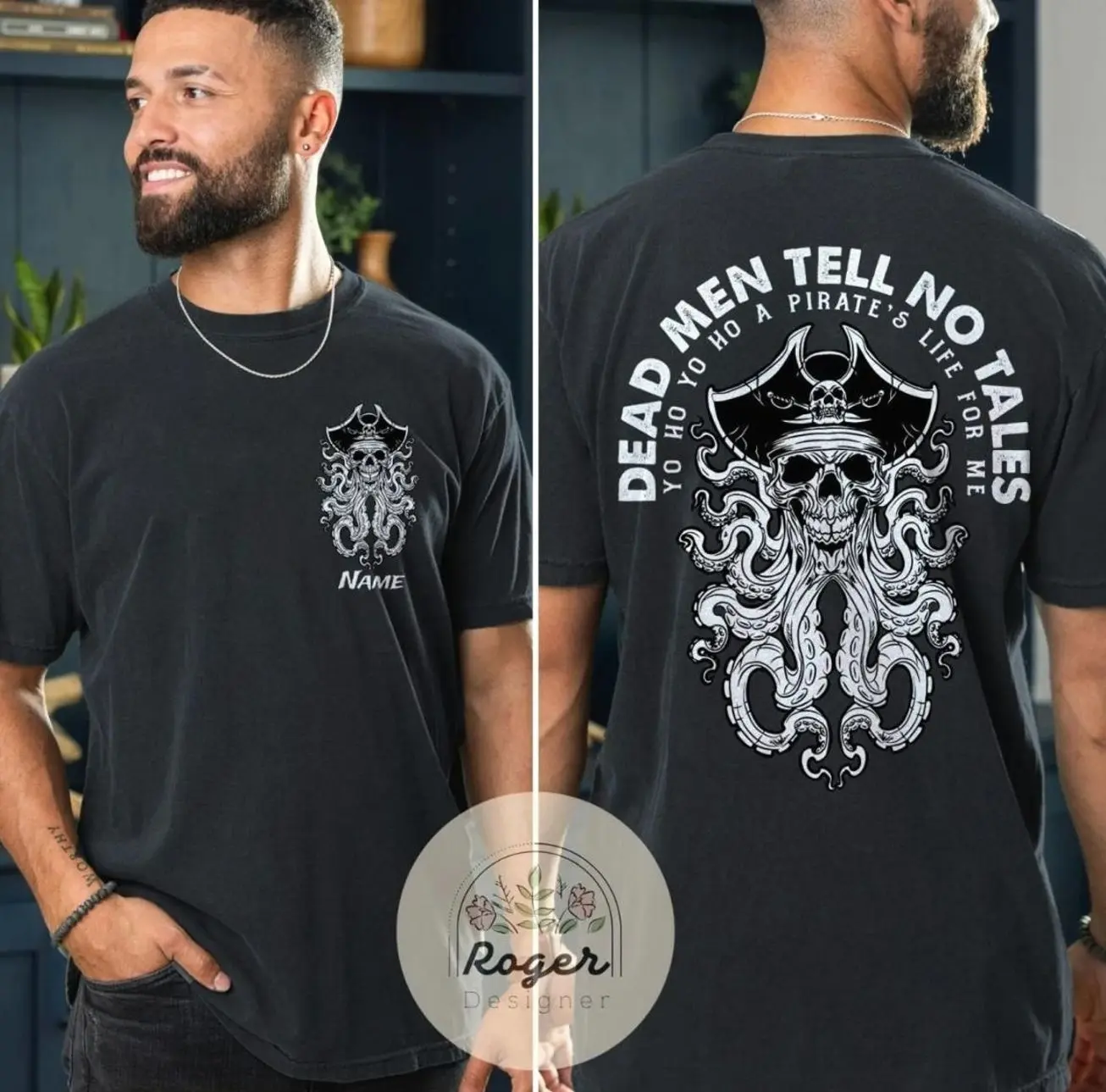 Two-sided #Pirates of the Caribbean Shirt #Dead men tell no tales Yo ho Yo ho A Pirates life for me shirt 2026 Summer Outfit for Men and Women Classic Fashion Timeless ANTT2