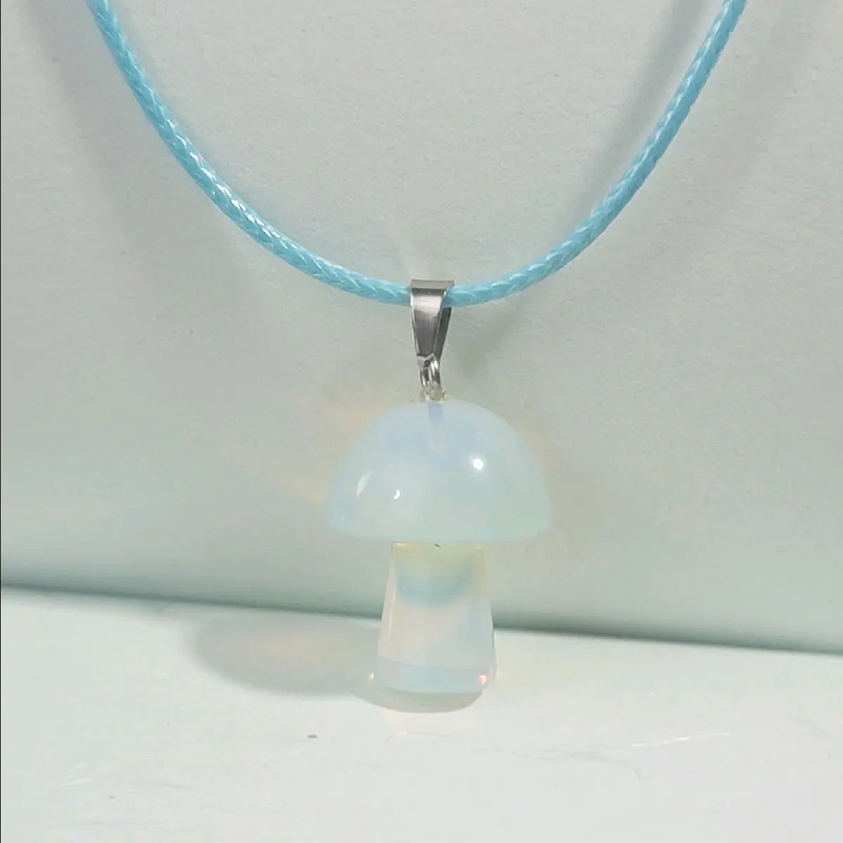 Moonstone Mushroom Necklace