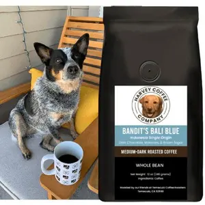 Bandit's Bali Blue Organic Coffee (12 oz): Whole Bean & Ground