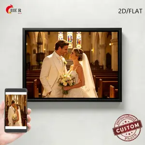 Custom 3:2 Aspect Ratio Landscape Canvas Wall Art with PS Floating Frame, 5 Color Options, Personalized Home Decor & Gift