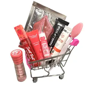 Lip Care Bundle 8 Peice Set Complete Lip Care Kit Skincare Gloss Plumper Balm Scrub Lip Mask Comfort Brush
