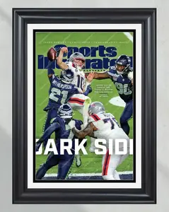 2026 Seattle Seahawks "DARK SIDE" Super Bowl LX 29-13 Defensive Masterclass vs Patriots Framed Newspaper (No Frame)