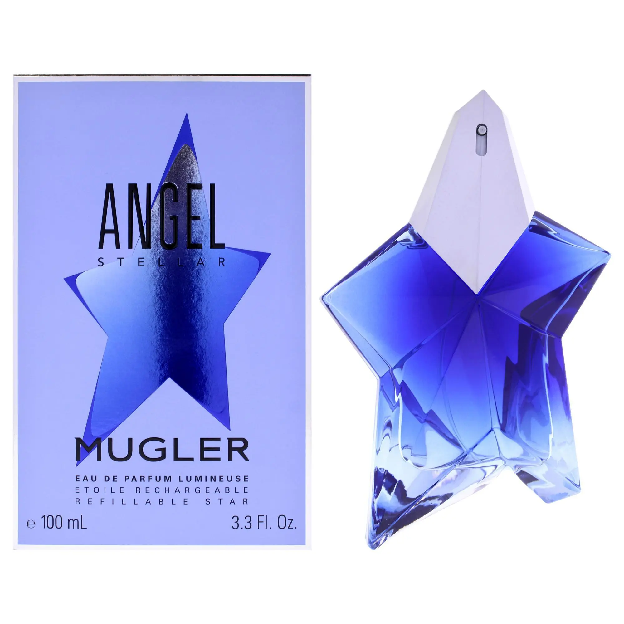 Authentic Guarantee ANGEL STELLAR/MUGLER Women's EDP Liquid Spray Fragrance, Female Spray and Go Fragrance, 3.4 oz (100ml)