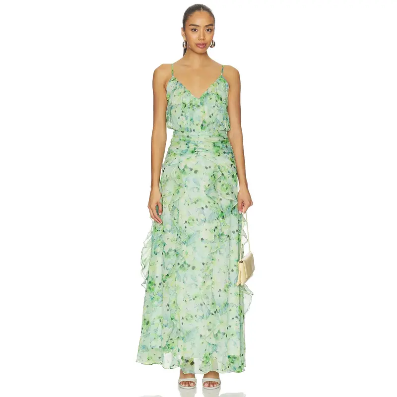 teal maxi dress formal Luli Waist Sash Halter Maxi Dress Lace Teal
