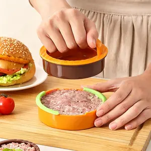 Non-Stick Burger Press Mold, Round Meat Patty Tool for BBQ, Kitchen Small Tool for Beef, Veggie Burgers, Sausage Patties