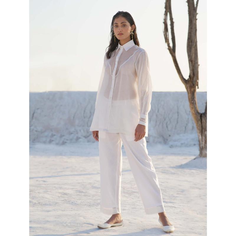 Lily pearl white shirt and pant