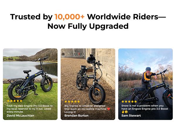 ENGWE EP-2 3.0 Folding Electric Bike | 75+ Miles Long Range, 75Nm High Torque Motor, Hydraulic Disc Brakes, 20×4.0 Fat Tires, IP64 Waterproof & Smart APP Control | Foldable Design for Urban Commute and Outdoor Adventure