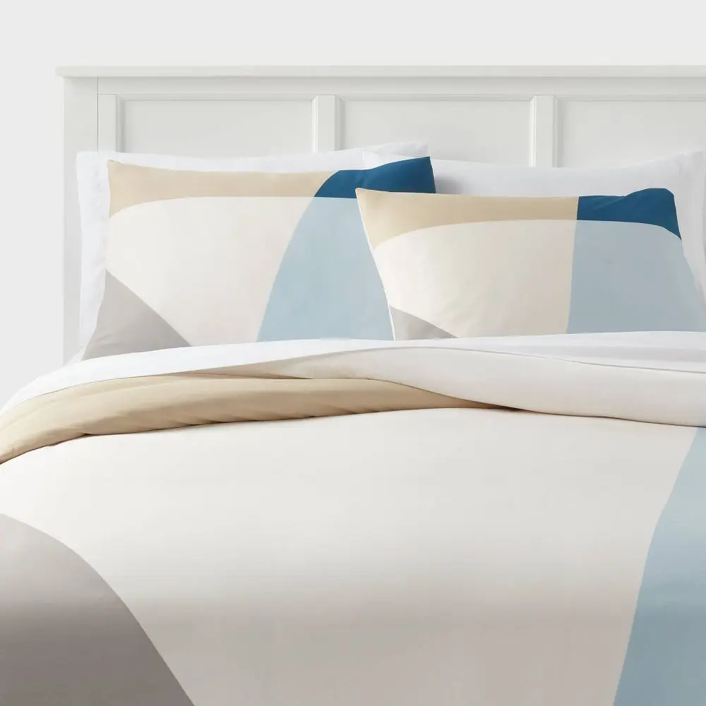 Cotton Blend Sateen Duvet Cover and Sham Set - Room Essentials