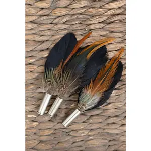 Black and Rust Feather Bullet Casing