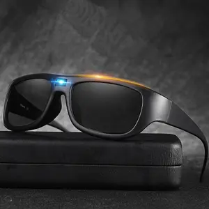 0.1 second smart photochromic polarizedsunglasses,summer geometric frame fashionsunglasses, suitable for driving and ridingday and night fishing, travel accessories daygift Wearable Electronic Gadgets