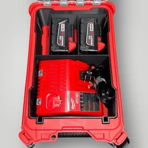 Milwaukee PACKOUT Organizer Insert (48-22-8435) | Holds M18/M12 Charger & 2 M18 Batteries
