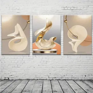 The first choice for living room decoration Nordic style three-piece painting set