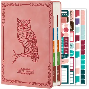 2027 Daily And Monthly Planner/Calendar, January 2027 - December 2027, With Hourly Schedules, Monthly Tabs, 4 Stickers, 5.6" X 8.3", Hardcover Appointment Book For Productivity & Goal Achievement
