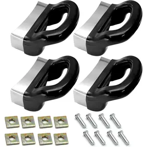 4pcs Universal Pot Handle Replacement for Sauce Pot, Cooker, Steamer, Pressure Pan - Short Side Handle (1 or 2-Hole Installation)
