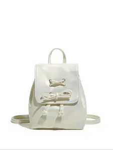New Women's Ballet Bow Shoulder Bag, Fashion Cute Casual Backpack, Suitable for Vacation and Daily Commute, Cute Versatile Backpack