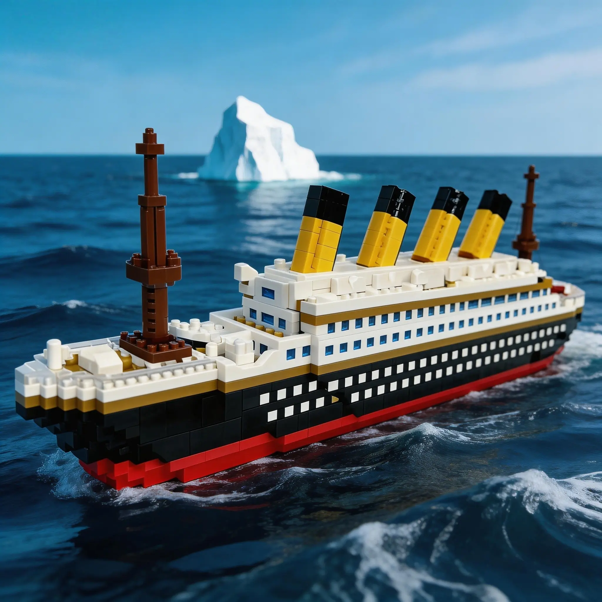 3806Pcs/1591Pcs/620Pcs/452Pcs Classic Ship Micro Mini Building Blocks, Titanic Series DIY 3D Model Kit, Collectible Desktop Decor for Adults, Building Block Sets