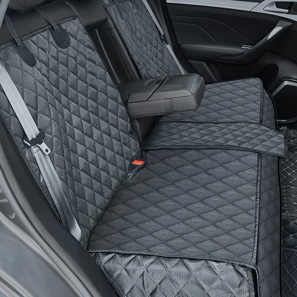 Dog Car Rear Seat Cover Protector - Waterproof, Non-Slip, Solid Design, Universal Fit for Cars, Trucks, SUVs, Ideal for Dogs