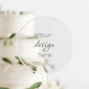 Customizable Cake Topper - Personalized Design for Weddings and Special Occasions
