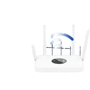 Home router with high-speed gigabit, wall-penetrating capability, suitable for large homes, 5G dual-band fiber optic broadband, wireless WiFi coverage