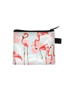 Women's Fashion Wallet with Flamingo Print, Portable Coin Purse for Daily Use, Perfect Gift for Friends, Casual Style, All Seasons