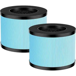 TZ-K1 True HEPA Replacement Filter Compatible with Tolife TZ-K1, FreAire KN6391, Kloudi DH-JH01, POMORON MJ001H, MJ012H, EPI081/EP1081, Intelabe EPI080/EP1080 Air Purifier 2 Pack